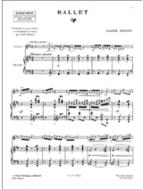 Ballet - Violon piano - DEBUSSY - Partition - Violon
